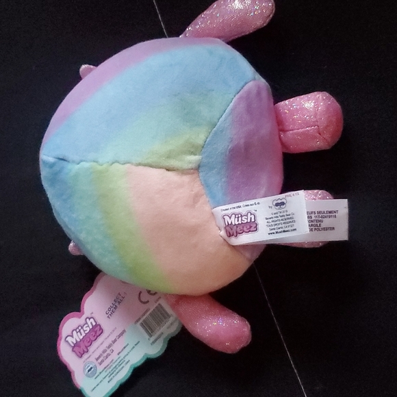 MushMeez 6" Lauren Llama Rainbow Shimmer moldable Squishy plush Stress Relief - Picture 2 of 3